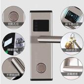 酒店门锁馆 锁刷卡宾锁通通智锁电子磁能双开门 卡感应锁木门密码