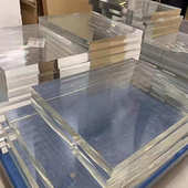 板弯隔板塑料板力亚克现货供应热uv透明黑白雕刻打印有机玻璃高