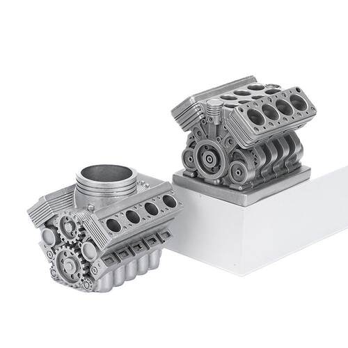 V6引擎发动机笔筒Pen Holder with V8 Engine引擎机树脂工艺摆件