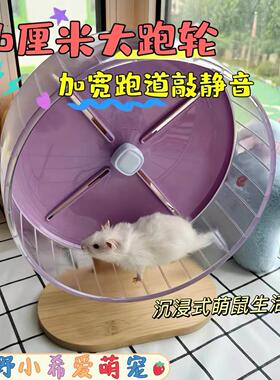 仓鼠26cm糖果主题超静音跑轮金丝熊亚克力双轴承滚轮笼子配件跑盘