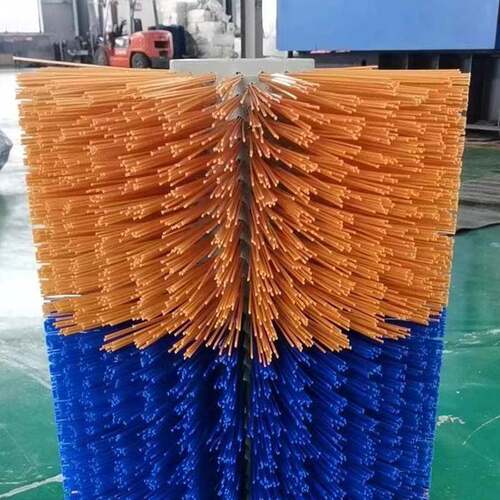 养殖厂牛体刷蹭痒固定挠痒痒蹭痒硬毛小直径毛刷滚辊工厂定 制
