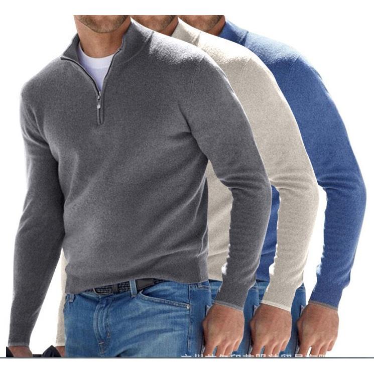 Men's long sleeve cashmere base layer shirt