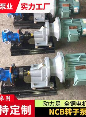NCB高粘度转子泵树脂胶水甘油物料输送泵内啮合齿轮泵自吸泵380V