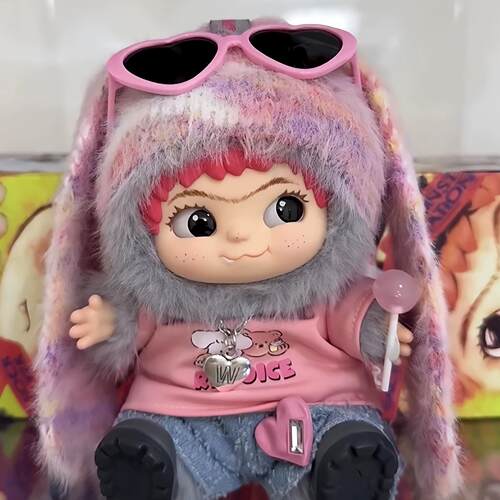 哇库库娃衣衣服wakuku盲盒配件玩偶公仔在捣蛋回千禧哇酷酷背带裤