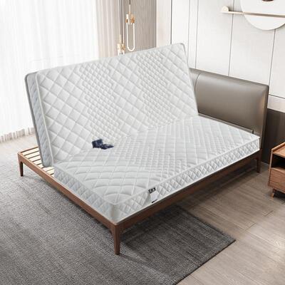 海马弹簧折叠床垫薄席梦思高箱15cm厚两折天然乳胶椰棕1.8米1.5米