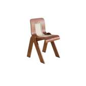 中古餐椅家用实木藤编靠背椅子阳台休闲椅ins复古书桌椅小户型