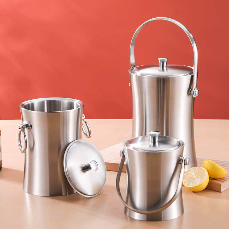 加厚不锈钢冰桶带盖冰粒桶酒吧ktv红酒桶香槟桶冰块桶冰镇桶,餐饮具,冰夹,淘宝优惠券,粉丝福利购,淘宝优惠卷