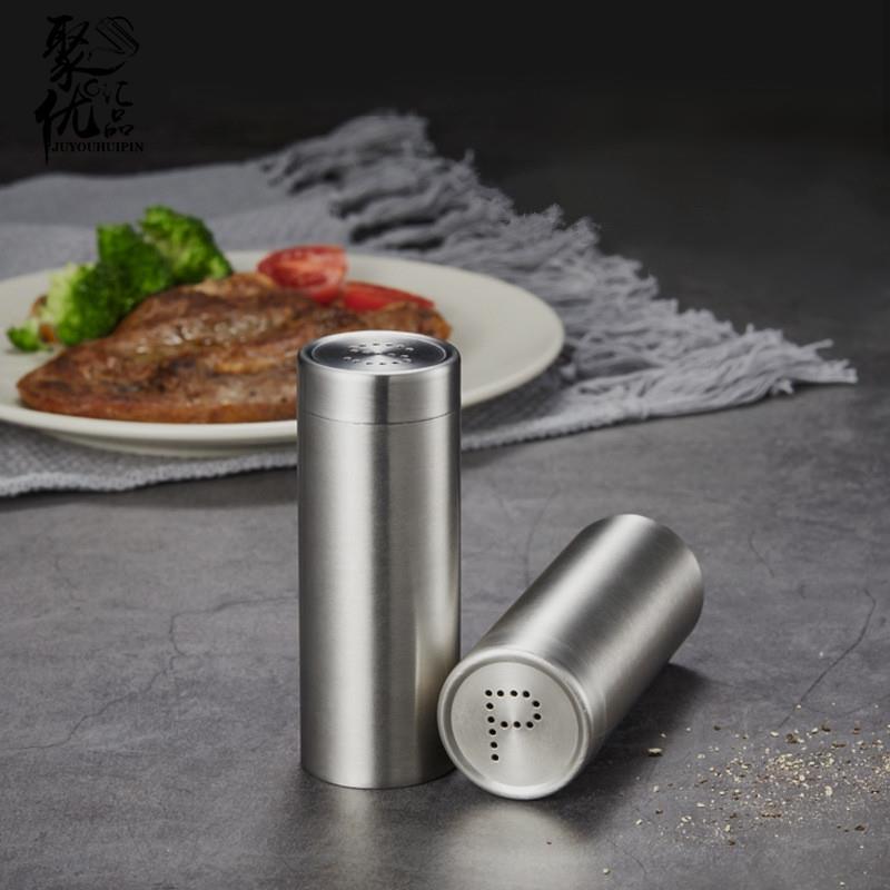 调料瓶烧椒烤调料罐不锈味钢调瓶带孔胡辣椒粉瓶料孜然盒JY02-03
