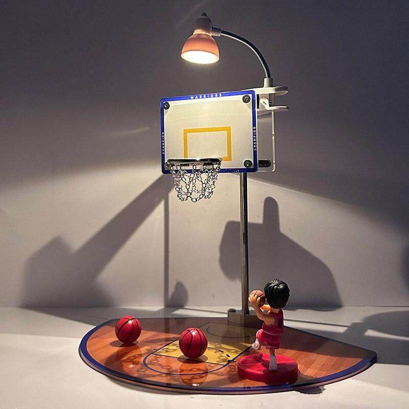 创意迷你篮球架送爱打篮球朋友礼物可投篮小夜灯NBA周边桌面摆件