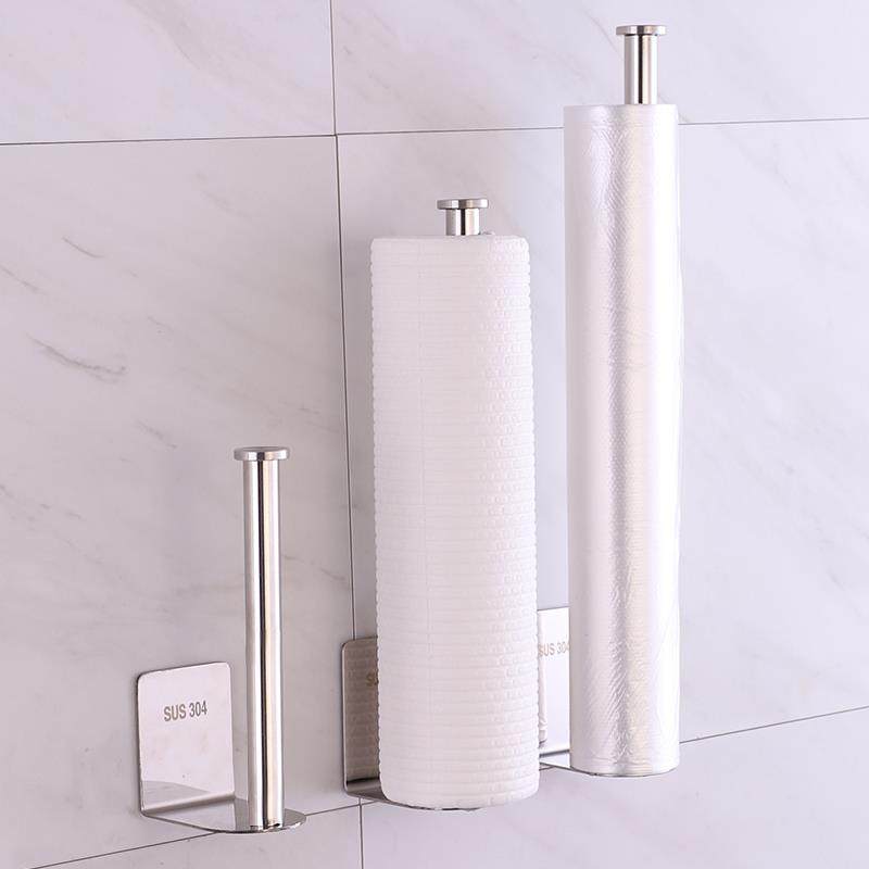 厨房纸巾架放纸挂架保鲜膜保鲜袋收纳置物架橱柜壁挂免打孔抹布架,厨房/烹饪用具,厨房墙壁置物架/厨房墙壁挂架,淘宝优惠券,粉丝福利购,淘宝优惠卷