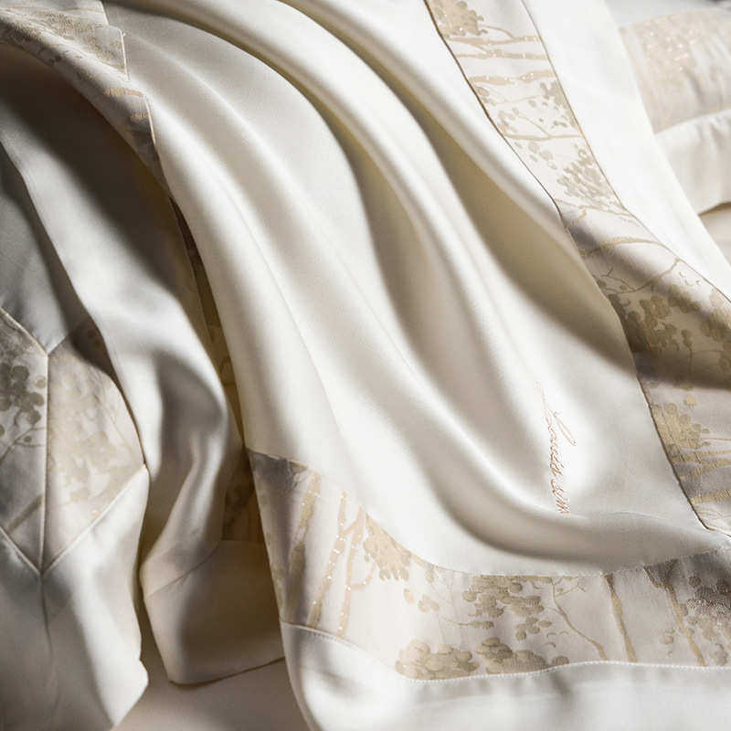 100s意件套奢丝棉天被套滑高丝透气极简四光泽风柔软双人式清爽