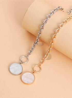 Vintage Women's Punk Gold Silver Color Alloy Necklace Fa