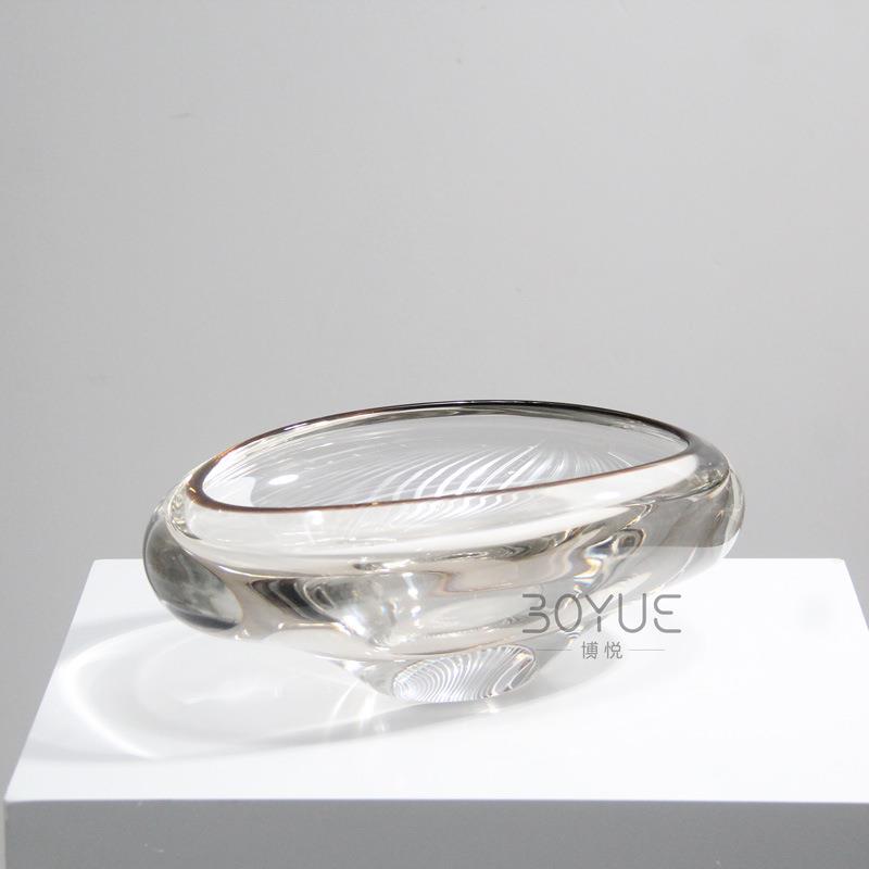 现代创面意大口简琉璃花约瓶样板间民宿酒店台鲜花干KRM花软装饰