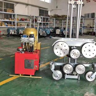 小型电动绳锯机22kw 大理石桥梁钢筋混凝土切割线锯机 水泥切断机