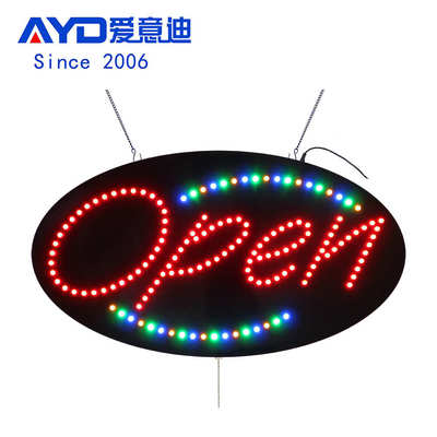 灯箱LED广告招牌广告牌批发出口 LED OPEN SIGN 38X68.5cm
