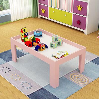 日本进口积木桌实木多功能沙盘桌儿童益智游戏桌宝宝早教太空沙彩