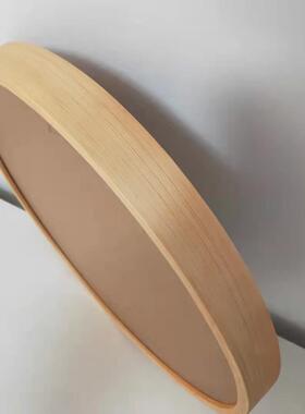 IYR7实木圆形画框新中式简约装裱国画钻石画拼图框十字绣外框