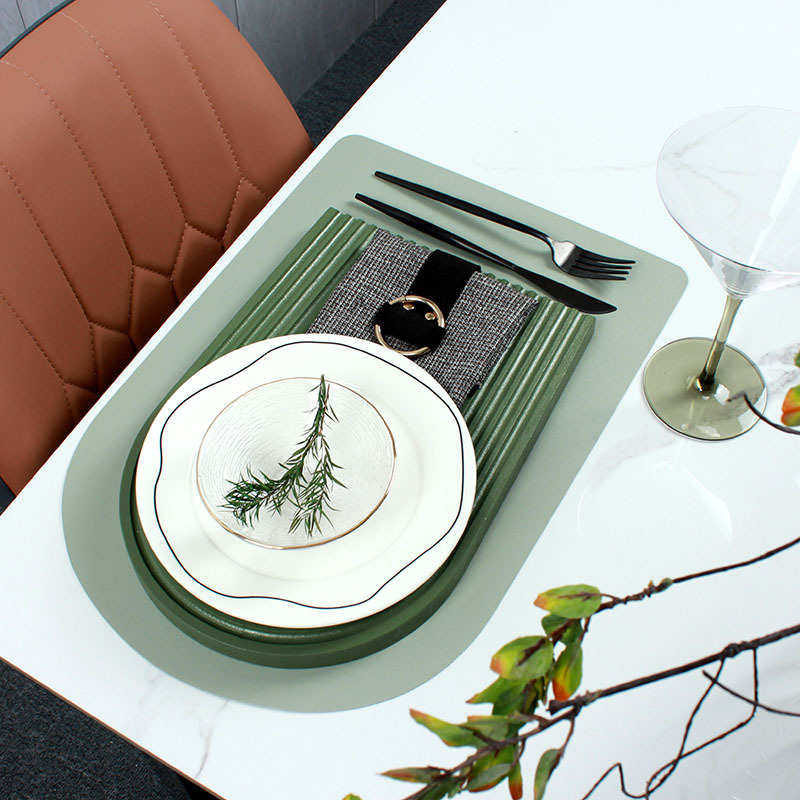 曲线盘盘配墨绿色水波纹垫板轻奢样板间餐具套装软装摆台新中式,餐饮具,盘,淘宝优惠券,粉丝福利购,淘宝优惠卷