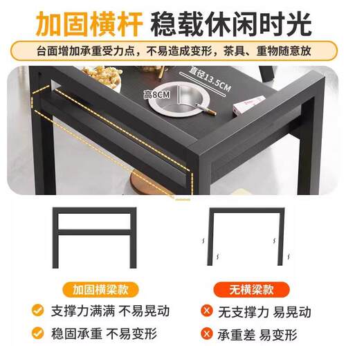 麻将茶几茶水架双层棋牌室打牌专用烟缸边几茶桌可移动专用茶水桌