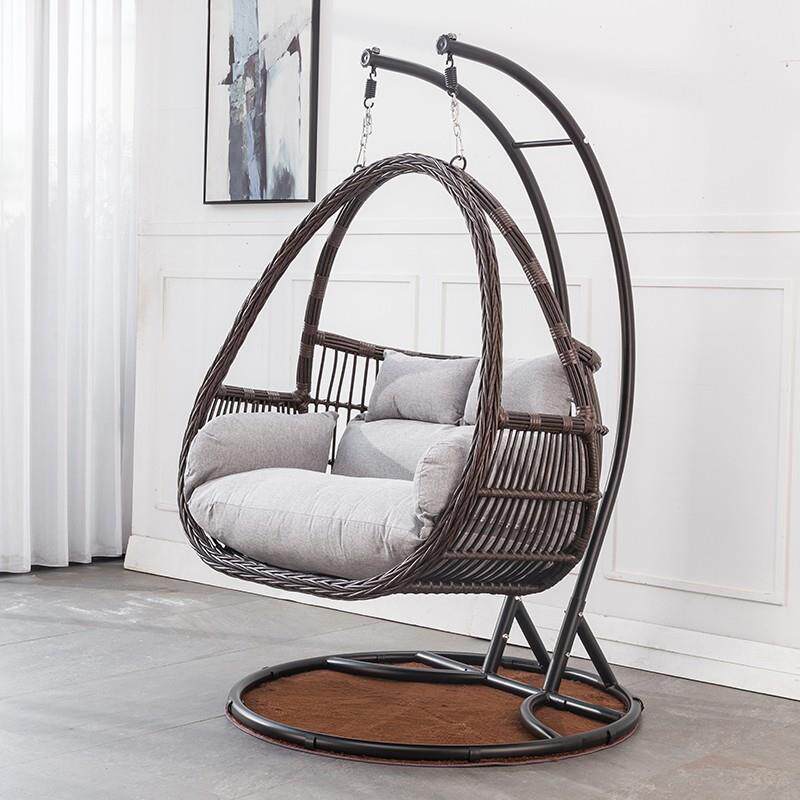双人吊篮藤椅阳台家用室内休闲摇椅庭院户外秋千网红卧室鸟巢吊椅