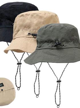 Foldable Panama Bucket Hat Outdoor Anti-UV Sun Hats For Men