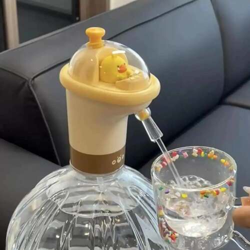 小黄鸭抽水器桶装水电动压水器纯净饮水机矿泉水泵吸水全自动出水