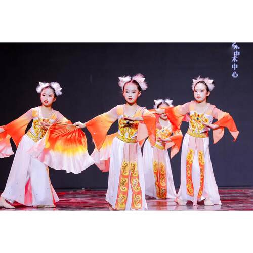 正品乔红狐狸同款儿童表古典舞表表演服、儿童扇子舞演服狐、小狸