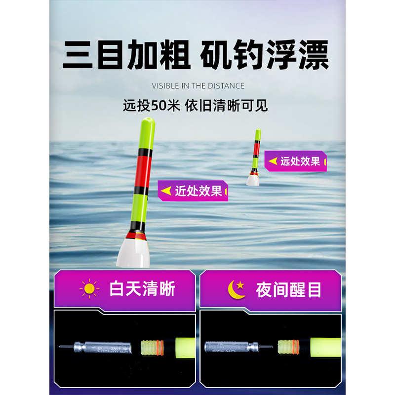 远投大物矶钓滑漂线组套餐阿波浮漂夜光巨物鱼漂路亚矶竿路滑鱼线