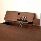 全实木北美黑胡桃木书桌 电脑桌写字台抽屉桌 办公桌樱桃木写字桌