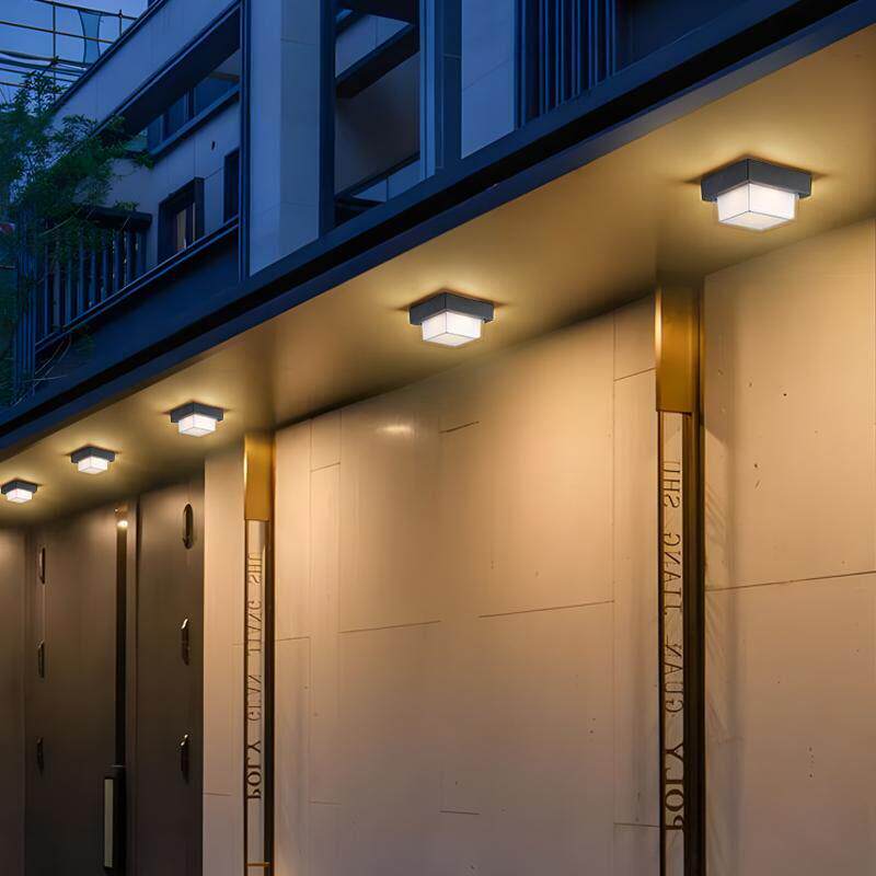 户外屋簷灯别墅门口灯农村自建房室外房檐灯入户门厅灯阳台吸顶灯
