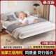 悬浮主床主卧家用现代约无床头铁床公出床01租房单双人加密简钢架