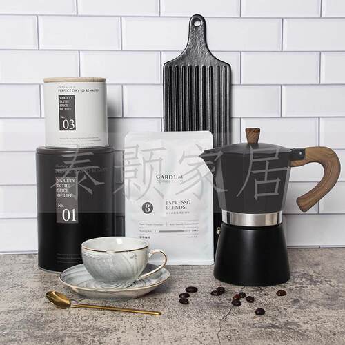 艺术装饰北欧风纯色系咖啡甜点下午茶主题样板间配饰品小摆件组合