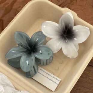 Hawaiian Gradient Hair Clips Flower Hair Claws Big SizeHead