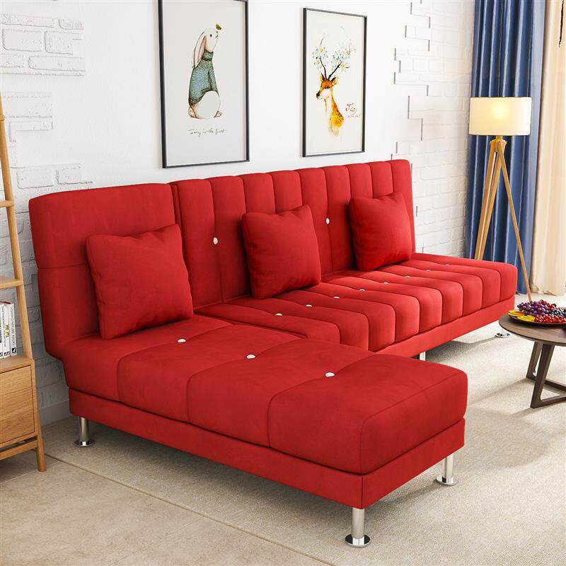 客厅出租房沙发带贵妃位可折叠双人三人沙发贵妃组合贵妃椅沙发床