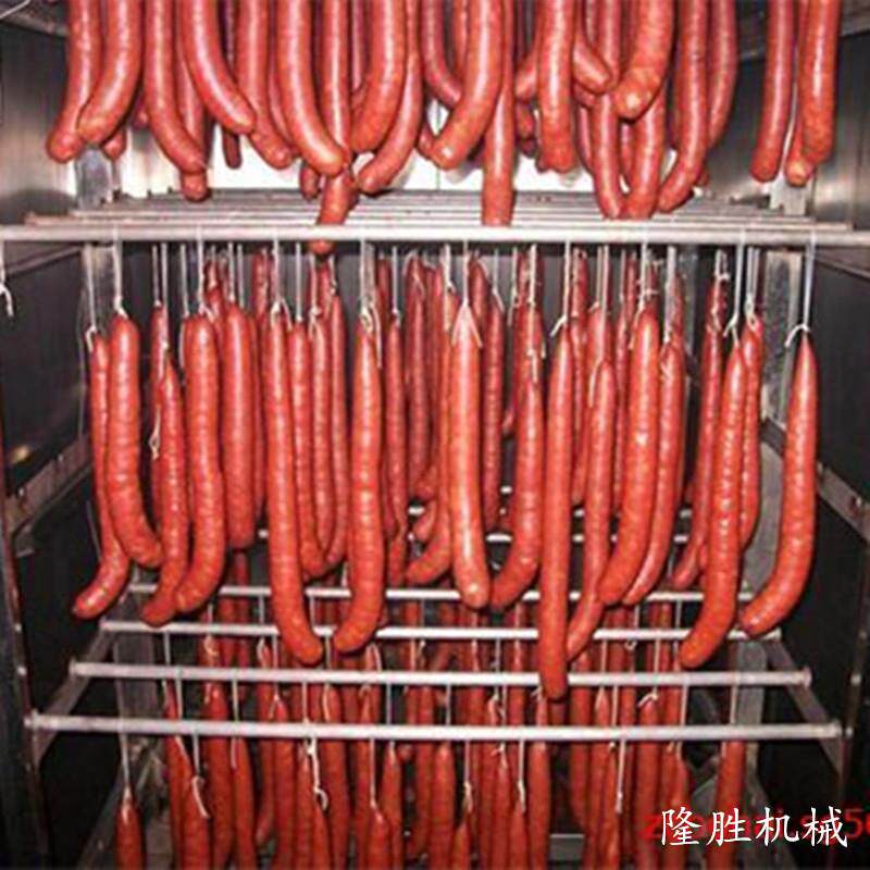 100型多功能驴板肠蒸煮上色炉五香驴肉烟熏炉设备驴肉干不锈钢