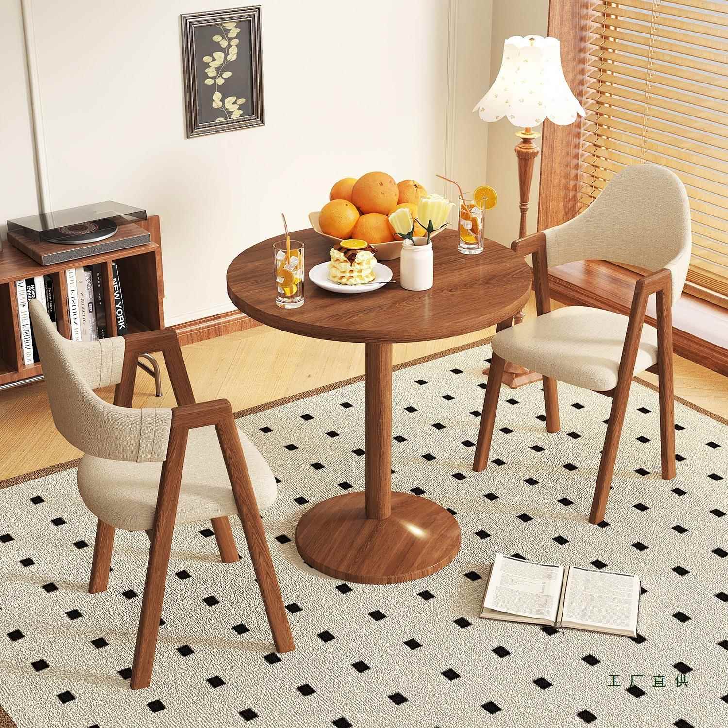 台喝茶小桌桌椅组阳合网红款家用休闲小子户型圆桌接待洽客谈无品