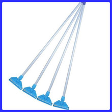 白云蜡拖杆带蓝夹子加厚拖把杆铝合金拖把棍高级棉线拖把夹紧式头