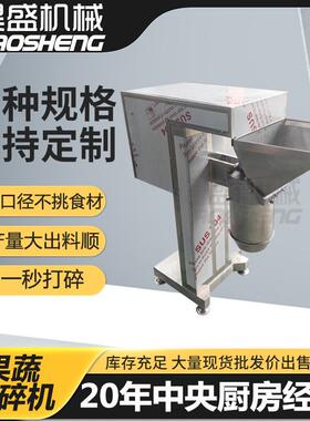 菠菜打泥机无核果蔬连续式破碎设备全自动鲜干辣椒切碎机器