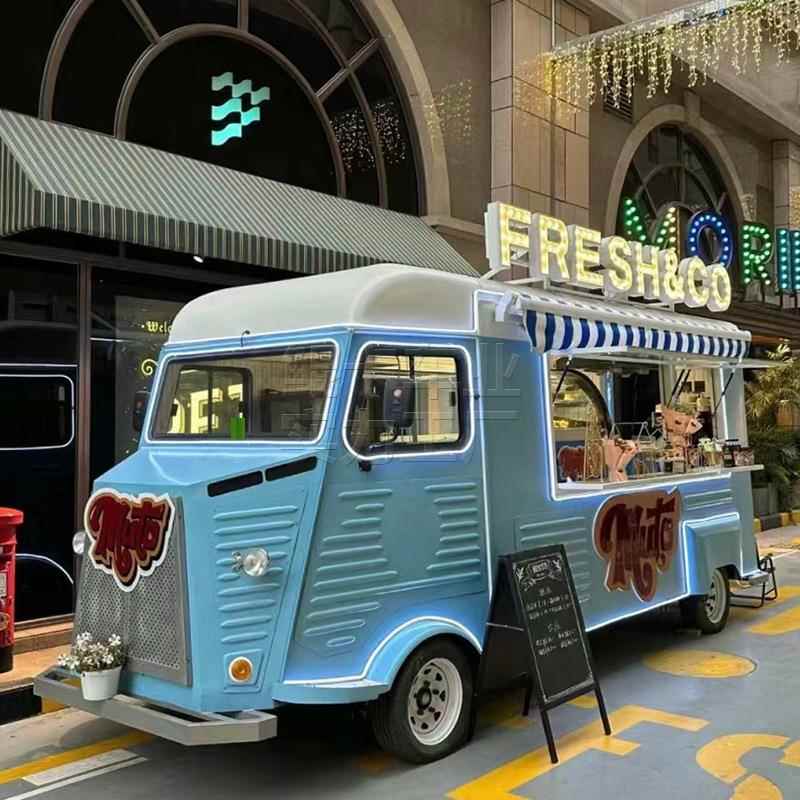 景区网红打卡餐车夜市美食车户外商业街售卖车移动多功能小吃车