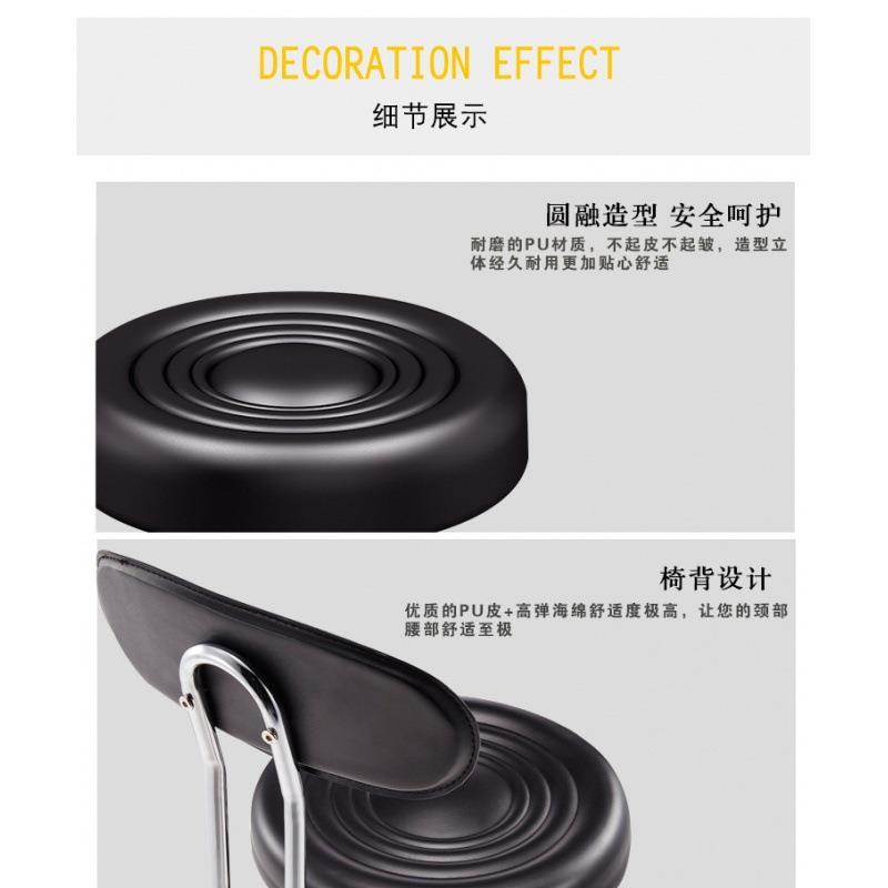 升降小圆家凳简软垫吧台升级加厚椅商用凳用高脚实验室工作凳旋转