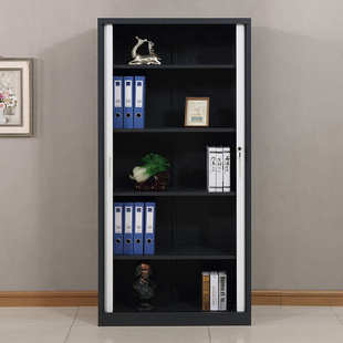 书柜 钢制卷门文件柜 办公资料档案柜铁皮储物柜带锁文件柜铁皮柜