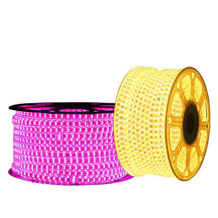 户外led高亮双排灯带吊顶装饰线条自粘客厅家用工程灯条白光暖光