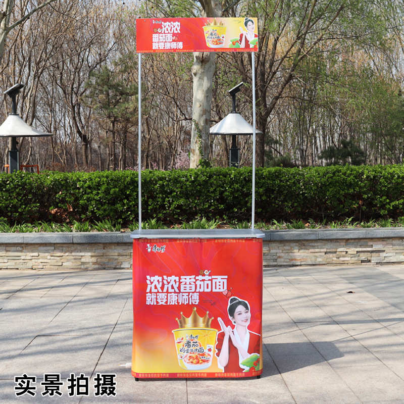 铝合金促销台折叠便携式小铝桌户外摆摊广告地推试吃桌厂家批发