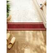 红色婚礼节日门槛石地板垫新中国风硅藻泥吸收脚垫浴室门条地毯