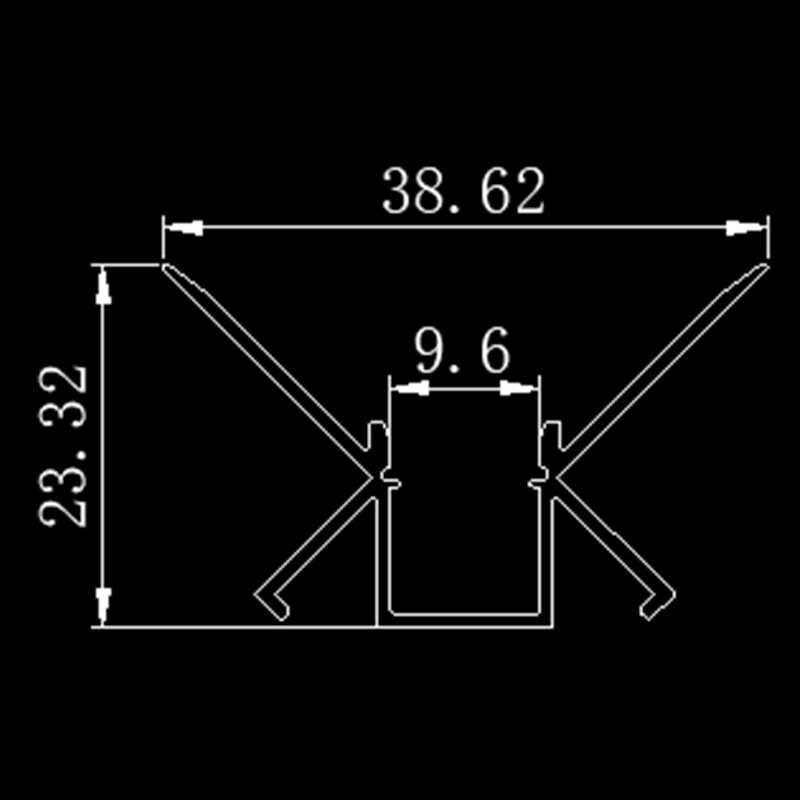 开led明装线性定制嵌入式型加工铝槽灯铝合金灯槽定做u模槽线形
