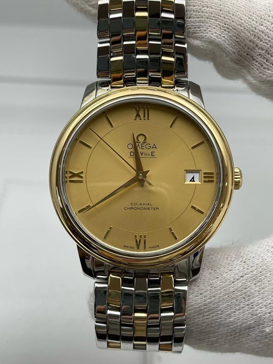 98新36.8mm欧米茄蝶飞424.20.37.20.08.001自动机械手表男正品