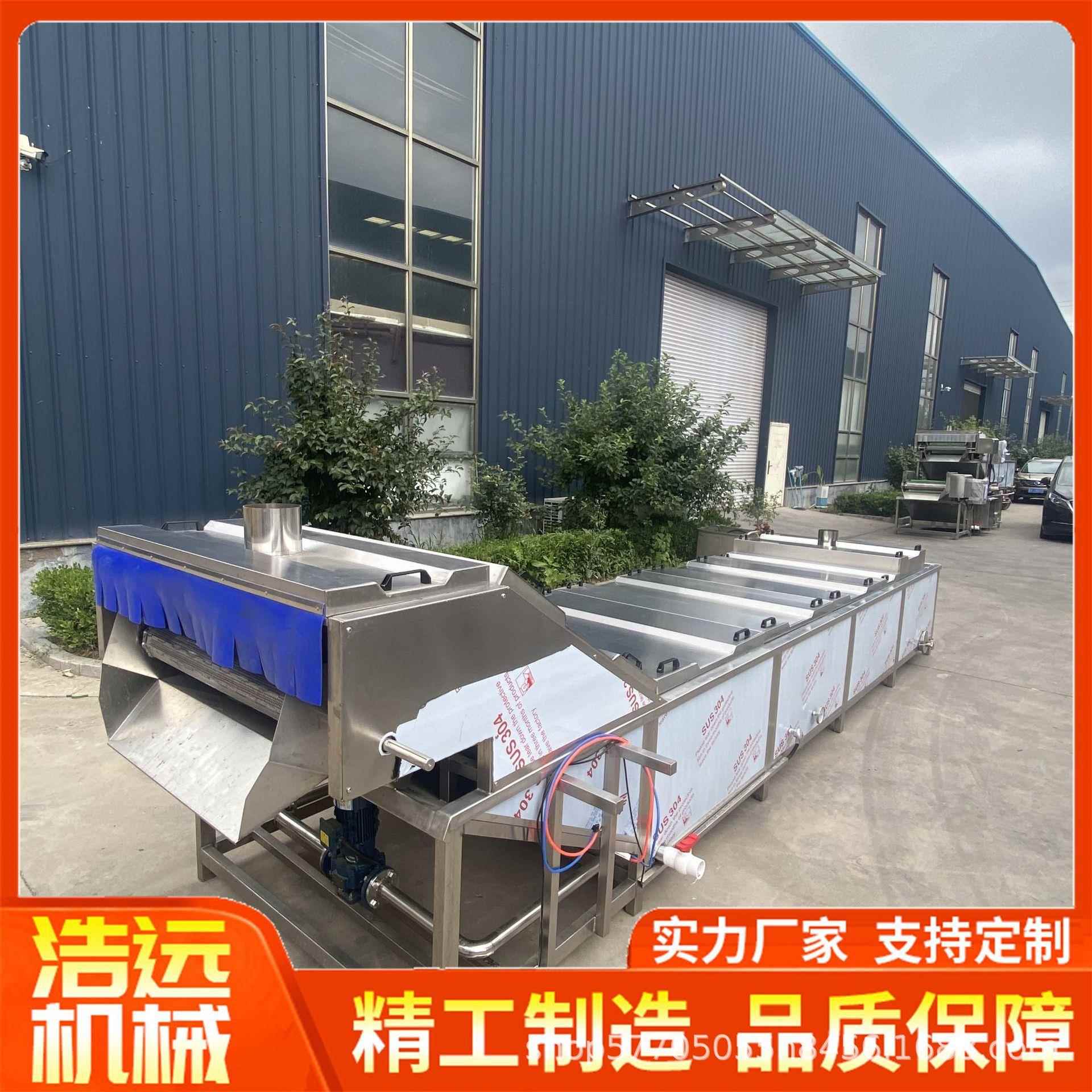 厂家供应果蔬蒸煮漂烫线设备预煮杀青机设备竹笋毛豆蒸煮漂烫机