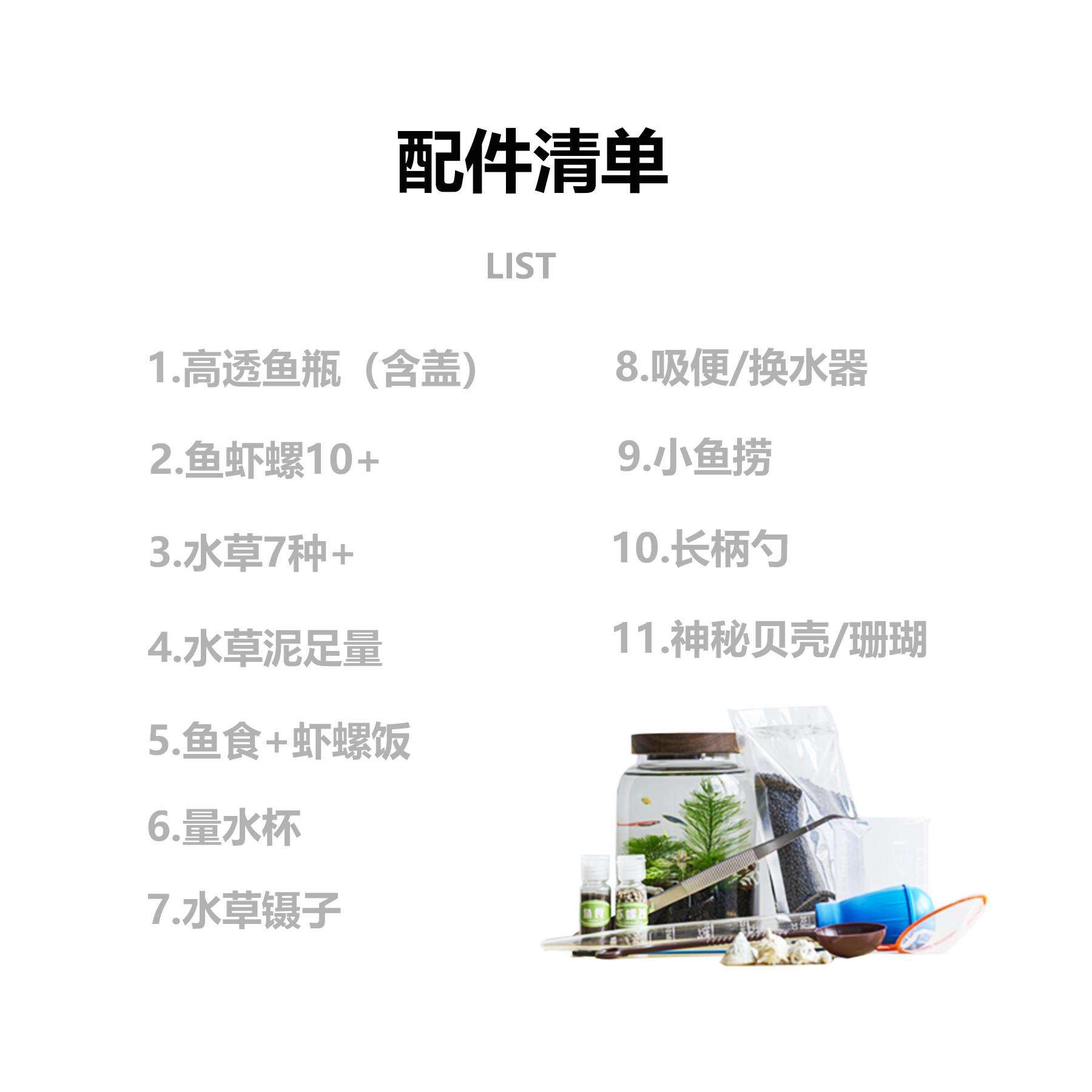 生小态瓶微懒景观生态缸水草鱼鱼缸璃桌玻面YYN虾办公室养鱼缸人