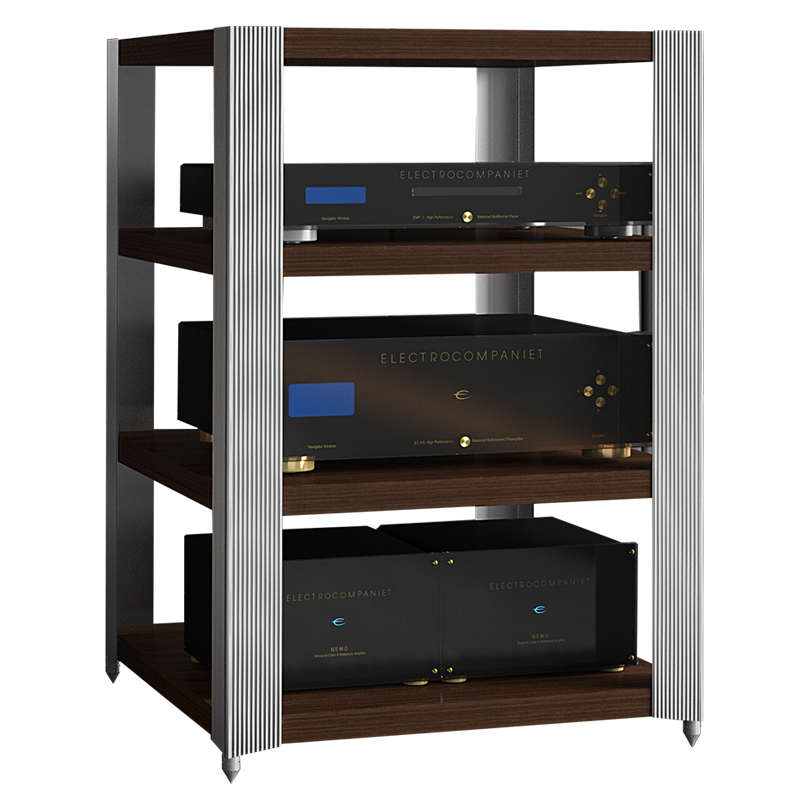 捷盛F3系列HIFI影音器材功放机架CD发烧音响木质铝合金功放机柜子