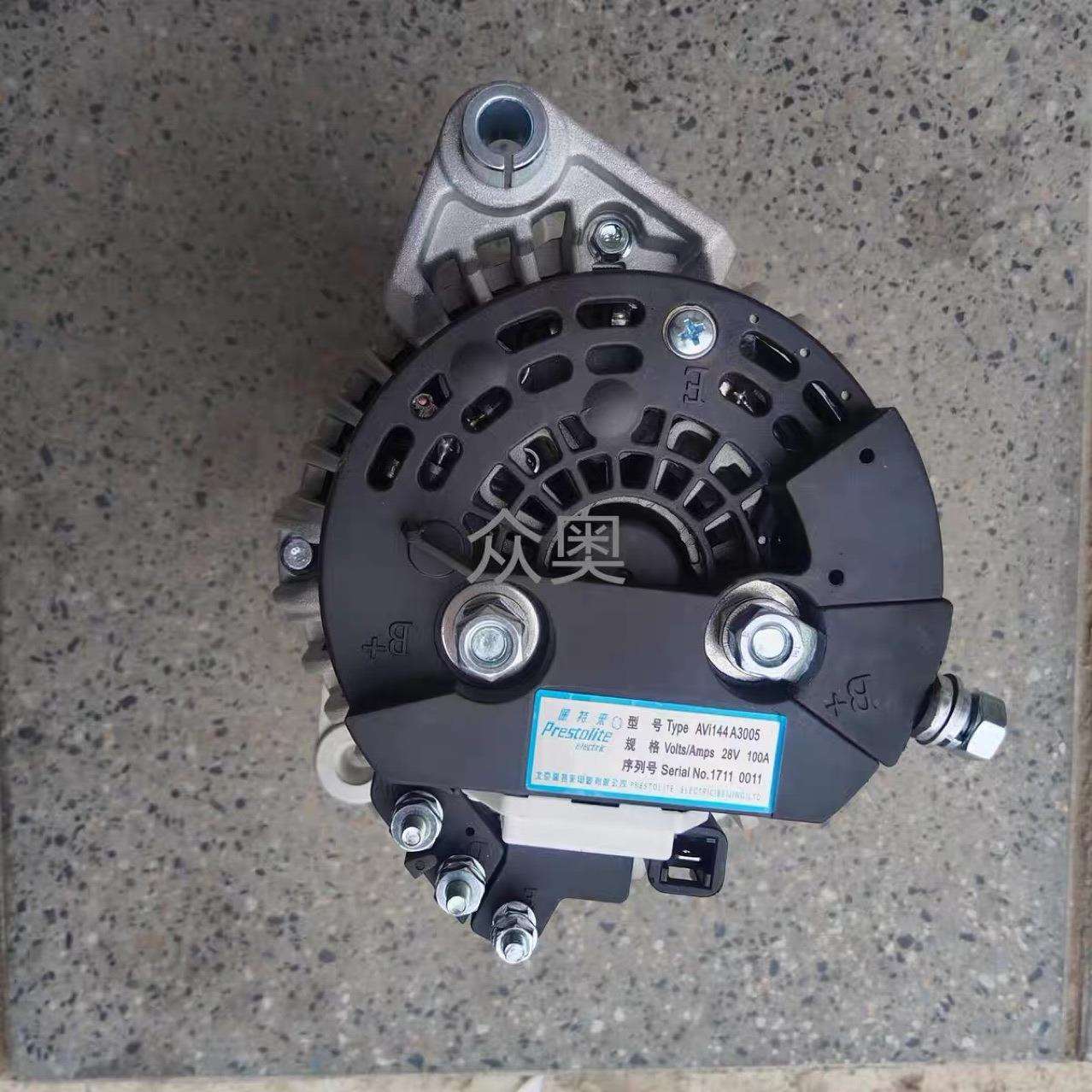 适用玉柴6K冲电机AVI144A3005发电机K6100-3701100-002发电机24V